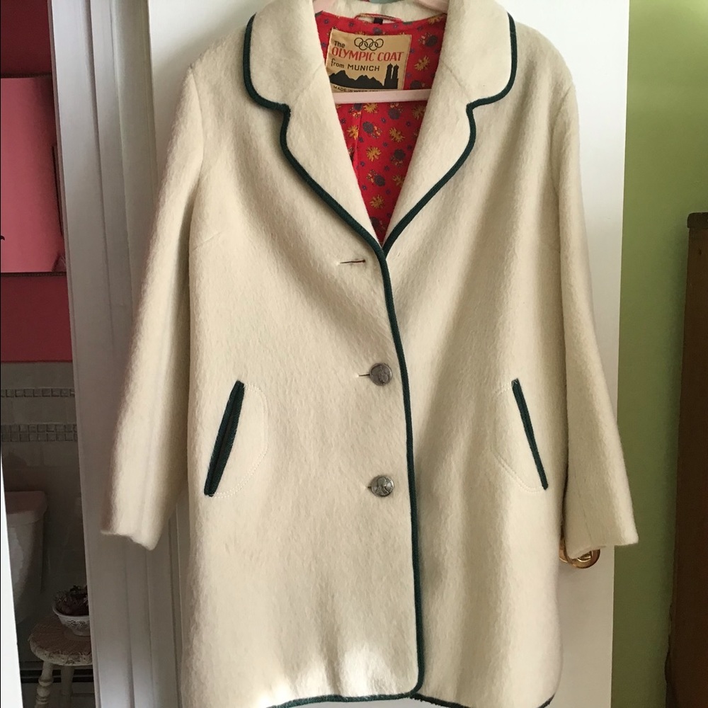 1972 Olympic Coat Munich Germany Wool